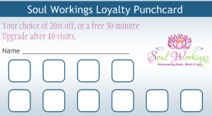 Soul Workings Loyalty Punch Cards