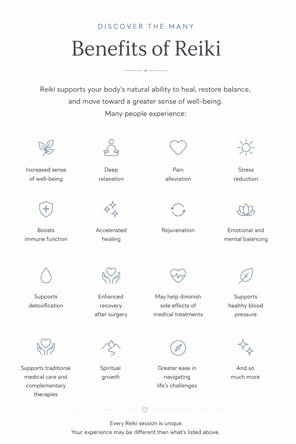 Discover the benefits of Reiki